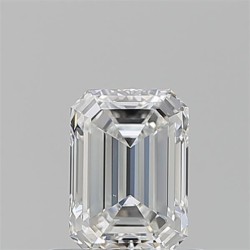 Diament szlif szmaragdowy, 0.7ct, VS1, F, GIA 7516673393
