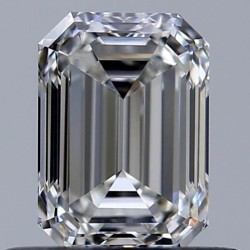 Diament szlif szmaragdowy, 0.5ct, VVS2, F, GIA 6525591801
