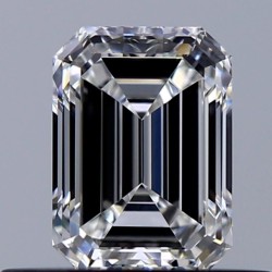 Diament szlif szmaragdowy, 0.5ct, VS1, F, GIA 6525304499