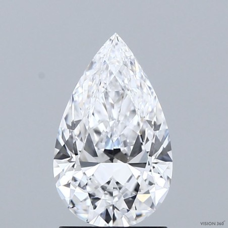 Diament szlif gruszkowy, 1.53ct, VVS1, D, GIA 7532275623