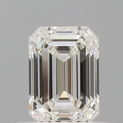 Diament szlif szmaragdowy, 0.51ct, VS1, H, GIA 2537333564