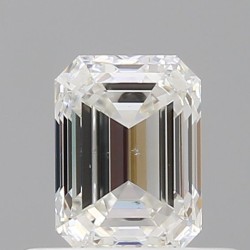 Diament szlif szmaragdowy, 0.5ct, SI1, H, GIA 2537251257