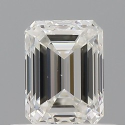 Diament szlif szmaragdowy, 0.5ct, VVS2, H, GIA 7526290843