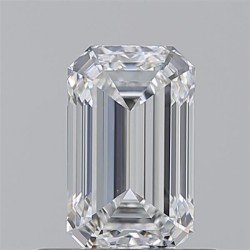 Diament szlif szmaragdowy, 0.7ct, VVS2, E, GIA 6233748460