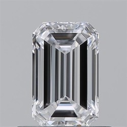 Diament szlif szmaragdowy, 0.71ct, VS1, D, GIA 5533763314