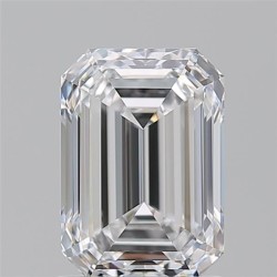 Diament szlif szmaragdowy, 1.5ct, VVS1, D, GIA 2537781111