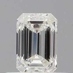 Diament szlif szmaragdowy, 0.5ct, VS1, H, GIA 7533525227
