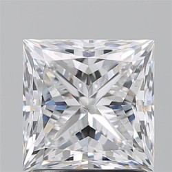 Diament szlif princess, 1.7ct, SI1, D, GIA 2537632356