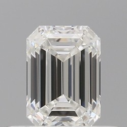 Diament szlif szmaragdowy, 0.5ct, VVS2, G, GIA 2534596005