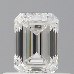 Diament szlif szmaragdowy, 0.52ct, VVS1, F, GIA 2537250044