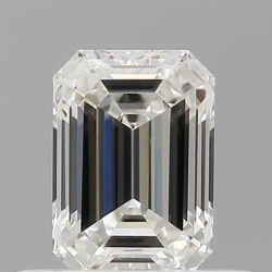 Diament szlif szmaragdowy, 0.5ct, VVS2, H, GIA 6535594783
