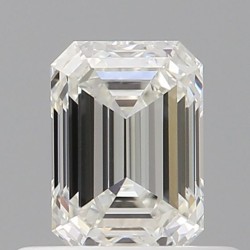 Diament szlif szmaragdowy, 0.5ct, VVS2, H, GIA 2537636488