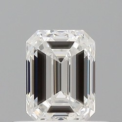 Diament szlif szmaragdowy, 0.5ct, VVS1, F, GIA 2537593770