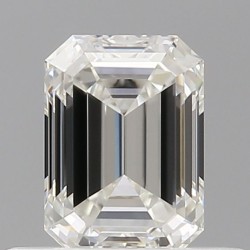 Diament szlif szmaragdowy, 0.5ct, VVS2, H, GIA 1533333557