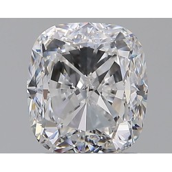 Diament szlif poduszkowy brylantowy, 2ct, SI1, D, GIA 2424757505