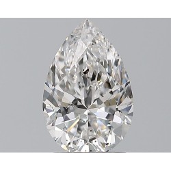 Diament szlif gruszkowy, 1.5ct, SI2, D, GIA 2446553787