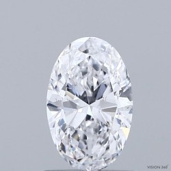 Diament szlif owalny, 1.01ct, SI2, D, GIA 2536737858