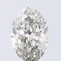 Diament szlif owalny, 1.51ct, SI2, H, HRD 210000090081