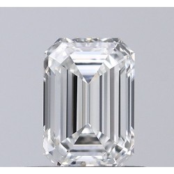 Diament szlif szmaragdowy, 0.5ct, VVS1, H, GIA 6532296540