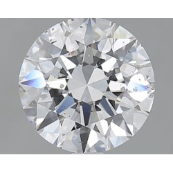 Diament szlif okrągły, 1.7ct, SI2, D, GIA 2524288051
