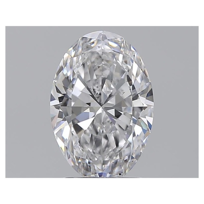 Diament szlif owalny, 2ct, SI1, D, GIA 6512890124