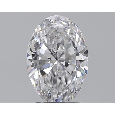 Diament szlif owalny, 2ct, SI1, D, GIA 6512890124