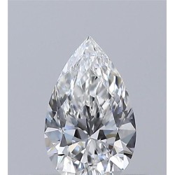 Diament szlif gruszkowy, 0.33ct, VVS1, E, GIA 7536766097