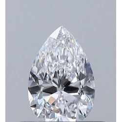 Diament szlif gruszkowy, 0.4ct, VVS2, D, GIA 7521029134