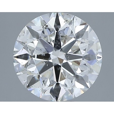 Diament szlif okrągły, 2ct, SI2, F, HRD 250000255513