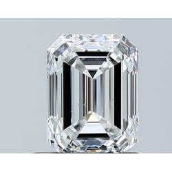 Diament szlif szmaragdowy, 1ct, SI1, F, GIA 1232746051