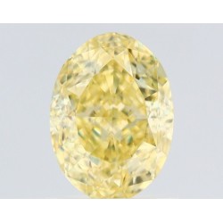 Diament o barwie fantazyjnej szlif owalny, 1.21ct, VVS2, Fancy Yellow, GIA 2526089911