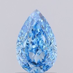 Diament laboratoryjny o barwie fantazyjnej szlif gruszkowy, 1.16ct, VVS2, Fancy Vivid Blue, IGI LG738518544