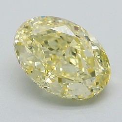 Diament laboratoryjny o barwie fantazyjnej szlif owalny, 1.51ct, VVS2, Fancy Intense Yellow, IGI LG652457050