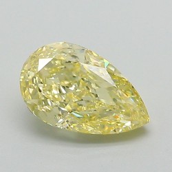Diament laboratoryjny o barwie fantazyjnej szlif gruszkowy, 1.24ct, VVS2, Fancy Intense Yellow, IGI LG715550811