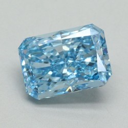 Diament laboratoryjny o barwie fantazyjnej radiant, 1.16ct, VVS2, Fancy Vivid Blue, IGI LG636401561