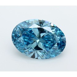 Diament laboratoryjny o barwie fantazyjnej szlif owalny, 2.97ct, VVS1, Fancy Vivid Blue, IGI LG741532756
