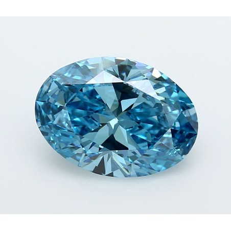 Diament laboratoryjny o barwie fantazyjnej szlif owalny, 2.97ct, VVS1, Fancy Vivid Blue, IGI LG741532756