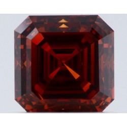 Diament o barwie fantazyjnej szlif szmaragdowy kwadratowy, 1.1ct, SI1, Fancy Deep Brown Orange, GIA 1236555623