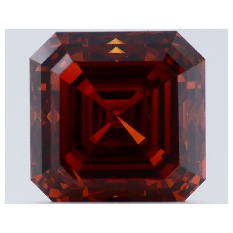 Diament o barwie fantazyjnej szlif szmaragdowy kwadratowy, 1.1ct, SI1, Fancy Deep Brown Orange, GIA 1236555623 Diament o barwie fantazyjnej szlif szmaragdowy kwadratowy, 1.1ct, SI1, Fancy Deep Brown Orange, GIA 1236555623