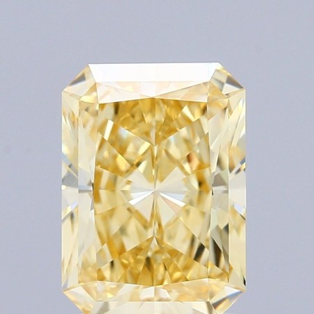 Diament laboratoryjny o barwie fantazyjnej radiant, 2.2ct, VVS2, Fancy Intense Yellow, IGI LG713595314