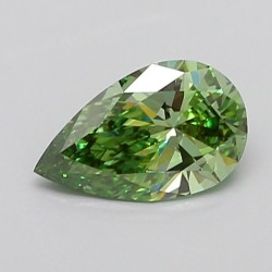 Diament laboratoryjny o barwie fantazyjnej szlif gruszkowy, 1.3ct, VVS2, Fancy Vivid Green, IGI LG739503839