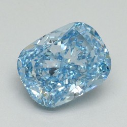 Diament laboratoryjny o barwie fantazyjnej szlif poduszkowy brylantowy, 1.08ct, VVS2, Fancy Vivid Blue, IGI LG650407828
