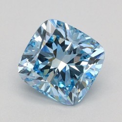 Diament laboratoryjny o barwie fantazyjnej szlif poduszkowy brylantowy, 1.05ct, VVS2, Fancy Vivid Blue, IGI LG620423978
