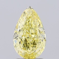 Diament laboratoryjny o barwie fantazyjnej szlif gruszkowy, 1.51ct, VVS2, Fancy Intense Yellow, IGI LG741573122