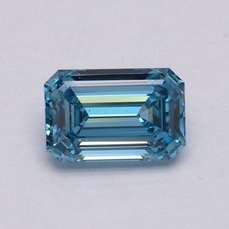 Diament laboratoryjny o barwie fantazyjnej szlif szmaragdowy, 1.11ct, VVS2, Fancy Intense Blue, IGI LG508117540