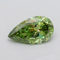 Diament laboratoryjny o barwie fantazyjnej szlif gruszkowy, 2.38ct, VVS2, Fancy Vivid Green, IGI LG732534469