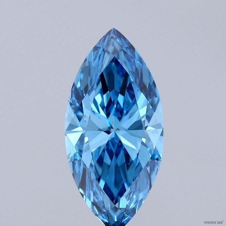 Diament laboratoryjny o barwie fantazyjnej markiza, 2.31ct, VVS2, Fancy Vivid Blue, IGI LG712551522