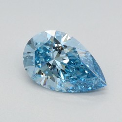 Diament laboratoryjny o barwie fantazyjnej szlif gruszkowy, 0.74ct, VVS2, Fancy Vivid Blue, IGI LG626424644
