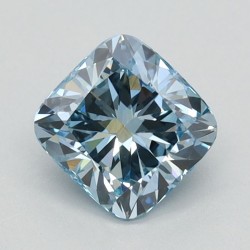 Diament laboratoryjny o barwie fantazyjnej szlif poduszkowy brylantowy, 0.81ct, VVS2, Fancy Vivid Blue, IGI LG626424659