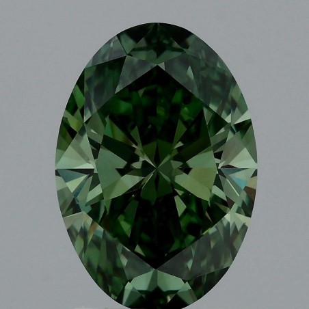 Diament laboratoryjny o barwie fantazyjnej szlif owalny, 2.11ct, VVS1, Fancy Vivid Green, IGI LG717528256